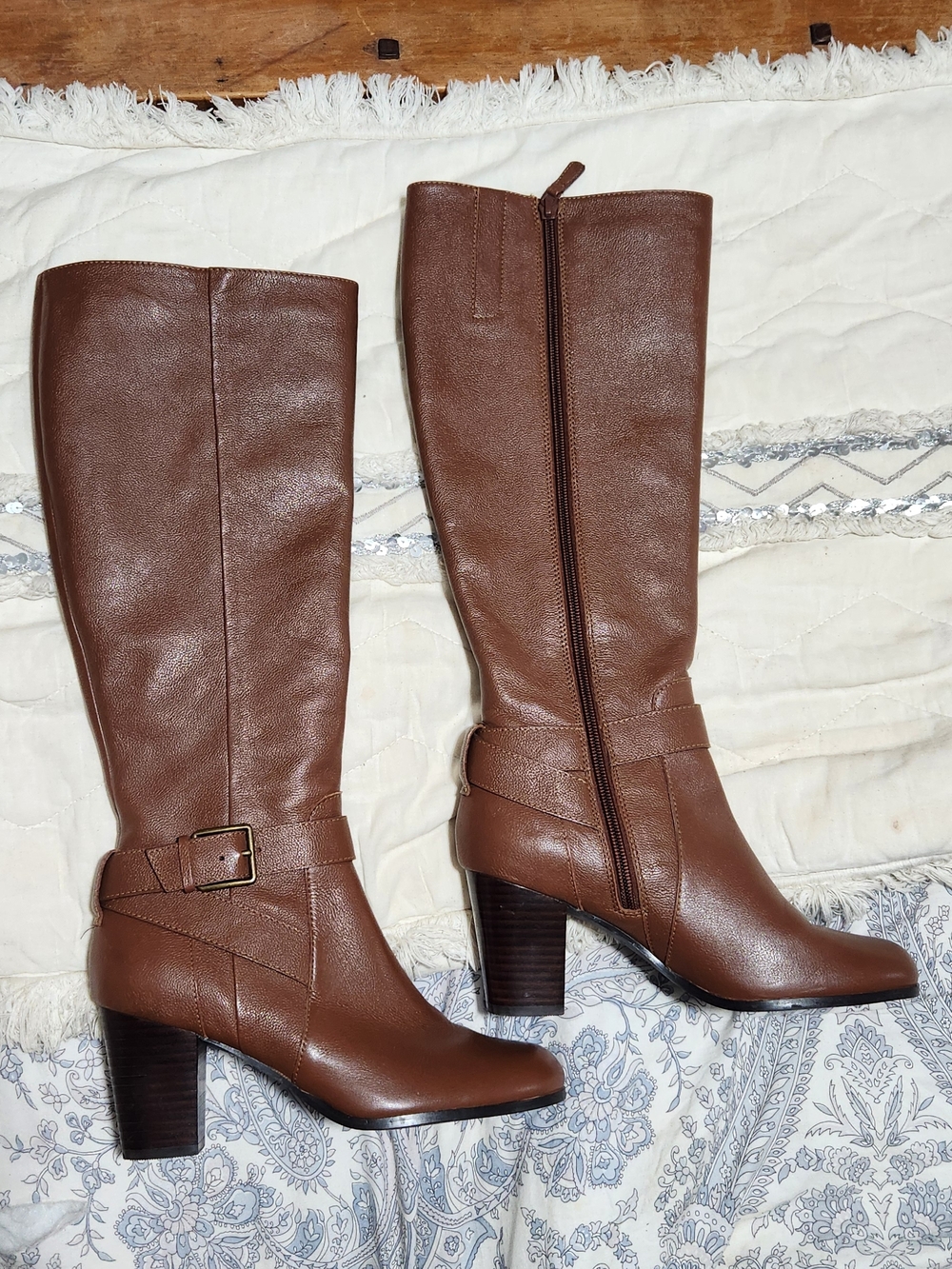 New! Cole Haan 'Hinckley Boot II' Knee High Sequoia Brown Leather Size 7